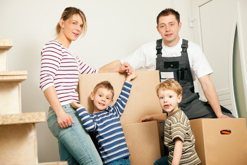 Loading furniture into a removals van for a Shepherds Bush house move