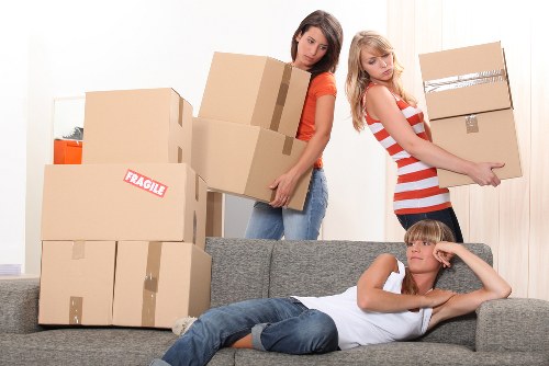 Packing and moving supplies prepared for a Shepherds Bush move